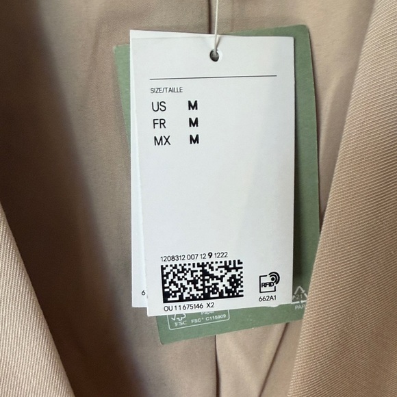 H&M Beige Double-Breasted Blazer - Picture 2 of 2